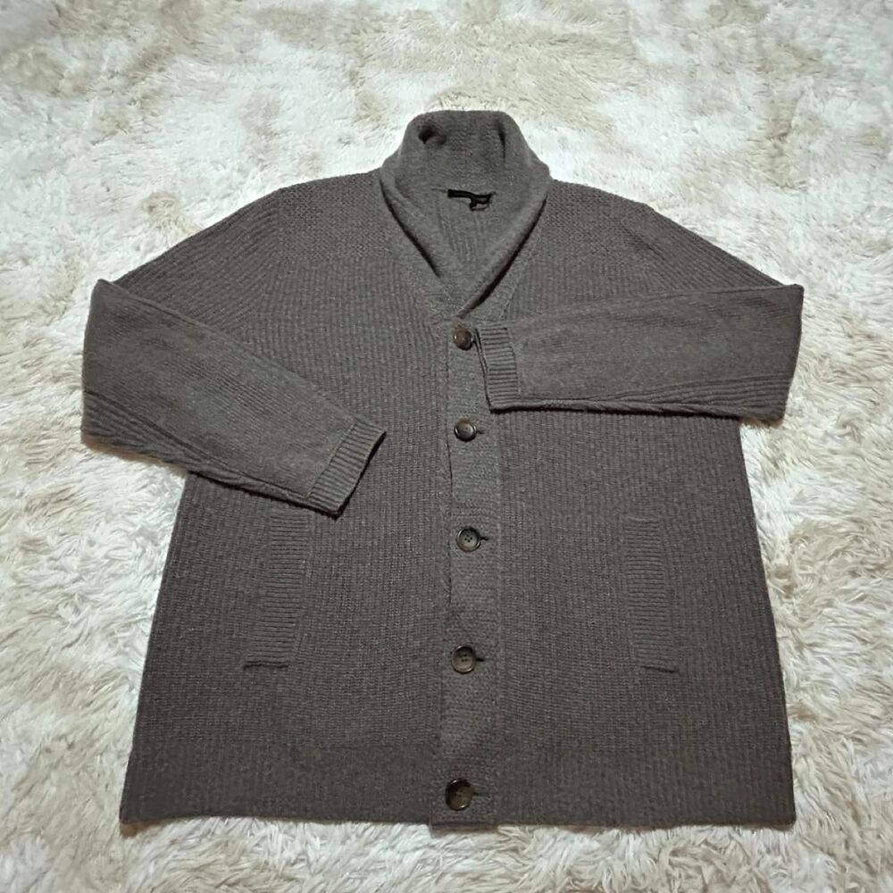 Naked-cashmere Men's Brown and Grey Cardigan